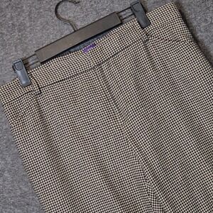 Ralph Lauren Purple Label Women 8 Houndstooth 100% Cashmere Union USA